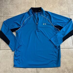 Under Armour pull over Mens XL blue Regular all season gear RUN lightweight